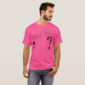 Warte was Funny Grammar Punctuation Commfrage T-Shirt (Vorne ganz)