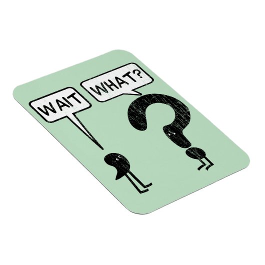 Warte, was? Grammar Cartoon Magnet (Rechte Seite)