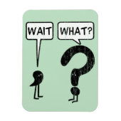 Warte, was? Grammar Cartoon Magnet (Vertikal)
