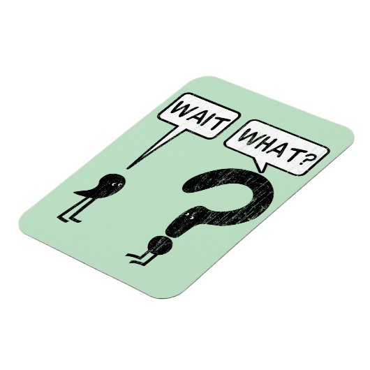 Warte, was? Grammar Cartoon Magnet (Linke Seite)