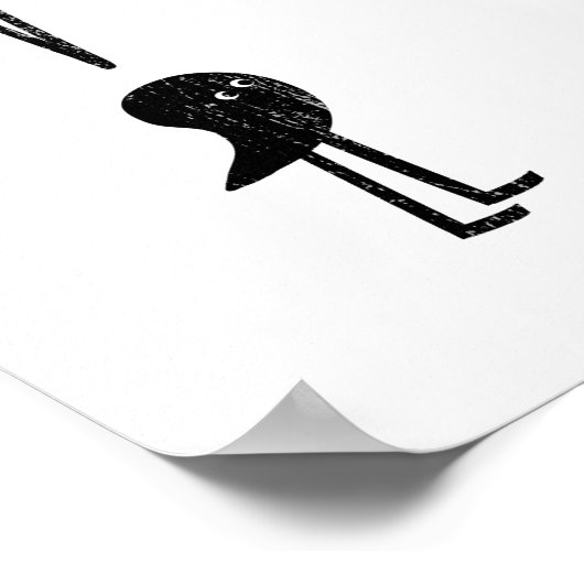 Warte, was? Grammar Spaß Blue Poster (Ecke)