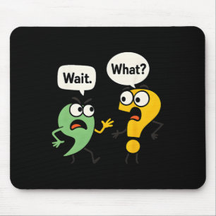 Warte Was - Lustiger Englischlehrer Grammatik Poli Mousepad