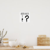 Warte, was? poster (Küche)