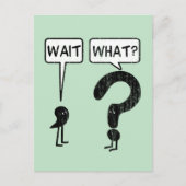 Warte, was? postkarte (Vorderseite)