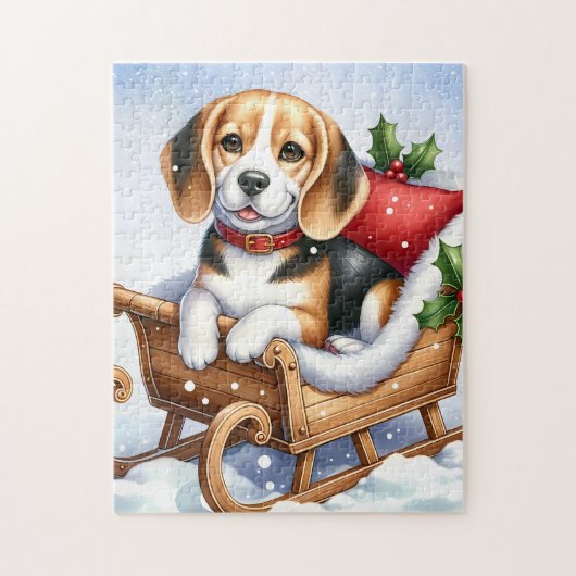 Wartefeder - Labrador Puppy - Schwarzes Labor Puzzle (Vertikal)