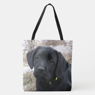 Wartefeder - Labrador Puppy - Schwarzes Labor Tasche