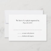 Wartekarten-Bar Mitzvah Davidsstern RSVP Karte (Rückseite)