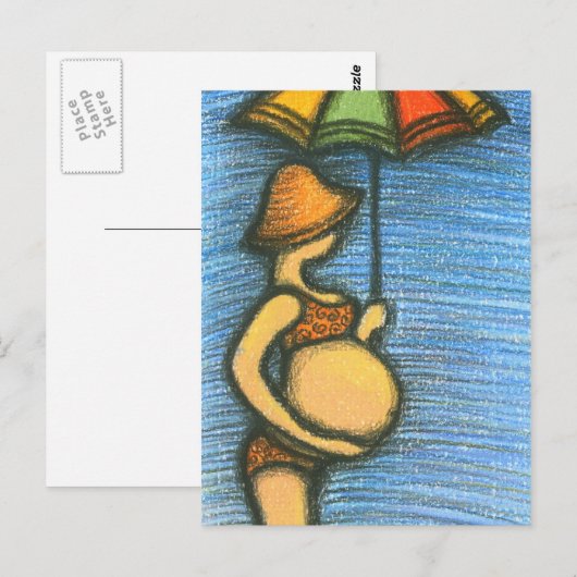 Warten_1 Postkarte (Vorne/Hinten)