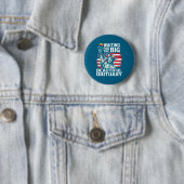 Warten auf den großen schönen Nachruf Lustiger Spr Button (Beispiel)