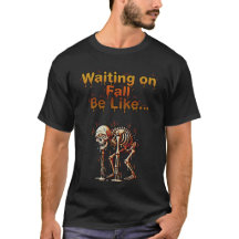 Warten auf den Herbst – Lustiges schmelzendes Skel