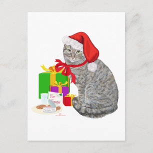 Warten auf den Weihnachtsmann Feiertagspostkarte