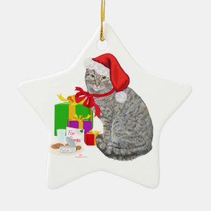 Warten auf den Weihnachtsmann Keramik Ornament
