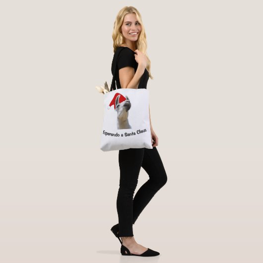 Warten auf den Weihnachtsmann Tasche (Am Model)