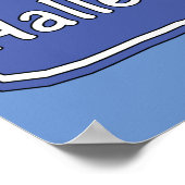 Warten auf einem Hallelujah Poster (Ecke)