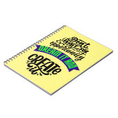 warten auf Gelegenheit träumen und schaffen Notizblock (Linke Seite)