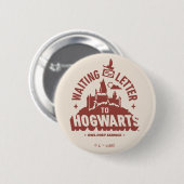 Warten auf meinen Brief nach HOGWARTS™ Button (Vorne & Hinten)