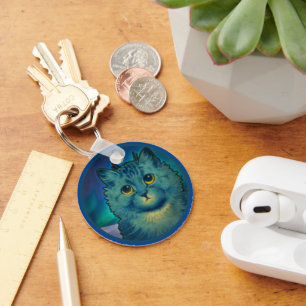 WARTEN AUF ZUHAUSE KITTY KEY RING SCHLÜSSELANHÄNGER