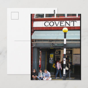 Warten bei Covent Postkarte