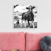 Warten BW Crop Leinwanddruck (Insitu (Wohnzimmer))