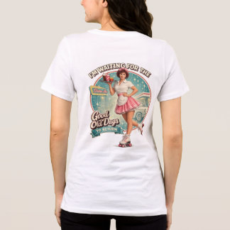 Warten darauf, dass die guten alten Zeiten zurückk Tri-Blend Shirt