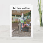 WARTEN, DASS SIE "LIEBE SIE" SAGEN KARTE (Vorderseite)