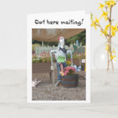 WARTEN, DASS SIE "LIEBE SIE" SAGEN KARTE (Gelbe Blume)