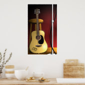 Warten Encore Acoustic Guitar Poster (Küche)
