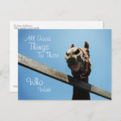 Warten - Ermutigende Postkarte (Vorne/Hinten)