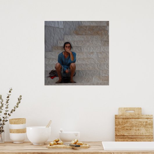 Warten für Godot Poster (Küche)