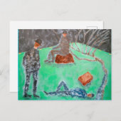 WARTEN FÜR GODOT-Postkarte Postkarte (Vorne/Hinten)