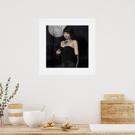 Warten für Mitternacht Poster (Küche)