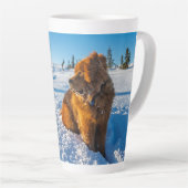 Warten im Schnee Milchtasse (Rechte Ecke)