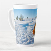 Warten im Schnee Milchtasse (Linke Ecke)