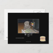 Warten Postkarte (Vorne/Hinten)