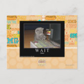 Warten Postkarte (Vorderseite)