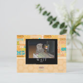 Warten Postkarte (Stehend Vorderseite)