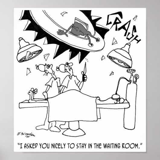 Warten Room Cartoon 9481 Poster (Vorne)