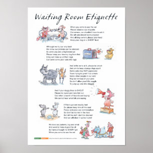 Warten Room Etiquette - A3 Poster