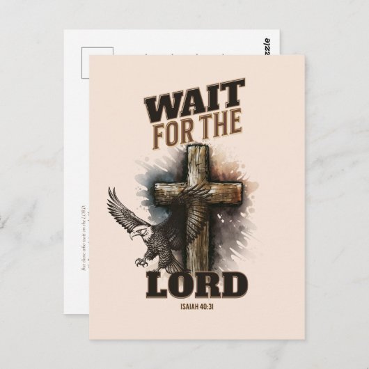Warten Sie 40:31 Uhr auf die LORD Isaiah. Postkarte (Vorne/Hinten)