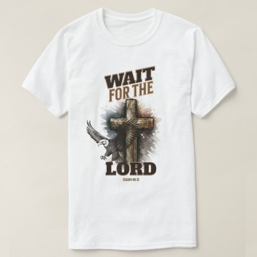 Warten Sie 40:31 Uhr auf die LORD Isaiah. T-Shirt (Design vorne)
