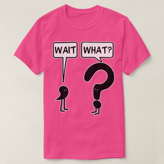 Warten Sie ab 1. T-Shirt (Design vorne)