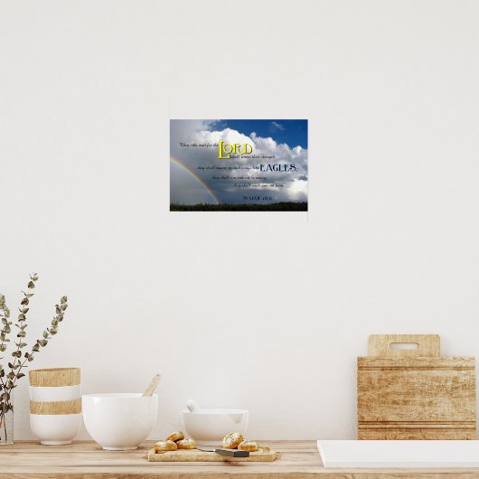 Warten Sie auf das Lord Poster (Küche)