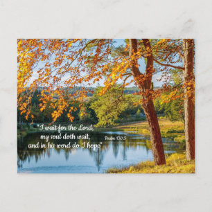 Warten Sie auf den Herrn, Hoffnung in Seiner Wortk Postkarte