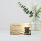 Warten Sie auf den Herrn, Inspiration Bible Verse Visitenkarte (Stehend Vorderseite)