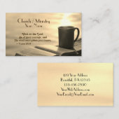 Warten Sie auf den Herrn, Inspiration Bible Verse Visitenkarte (Vorne/Hinten)