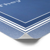 Warten Sie auf den Herrn Poster (Ecke)