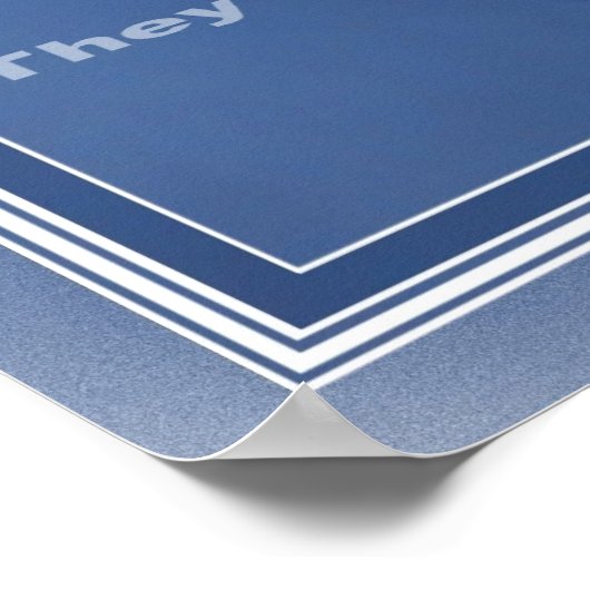 Warten Sie auf den Herrn Poster (Ecke)