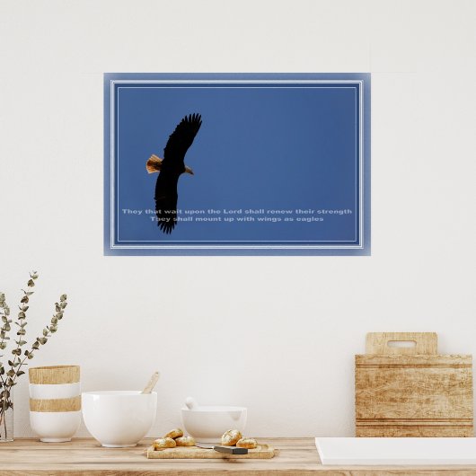 Warten Sie auf den Herrn Poster (Küche)