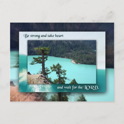 Warten Sie auf den LORD Postkarte (Vorderseite)