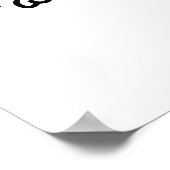 Warten Sie auf die einfache Biokoziffer-Typografie Poster (Ecke)